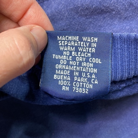 Wek The World Goodyear Racing Blue Long Sleeve Sweatshirt Size XL - Picture 5 of 6